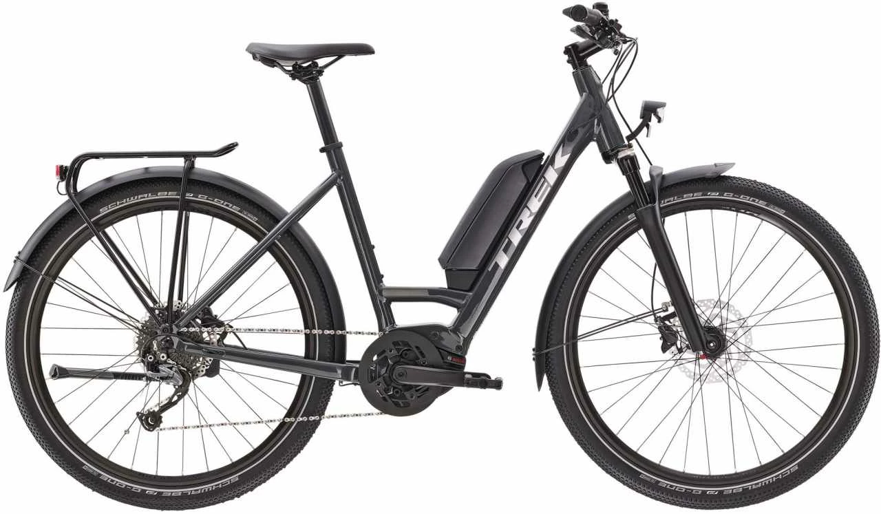 Trek Allant+ 5 Lowstep Solid Charcoal Touring E-Bike Easy Entry