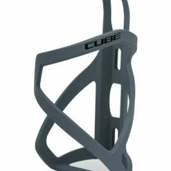 Cube HPP Left-Hand Sidecage Bottle Cage, Matt Grey N Glossy Black