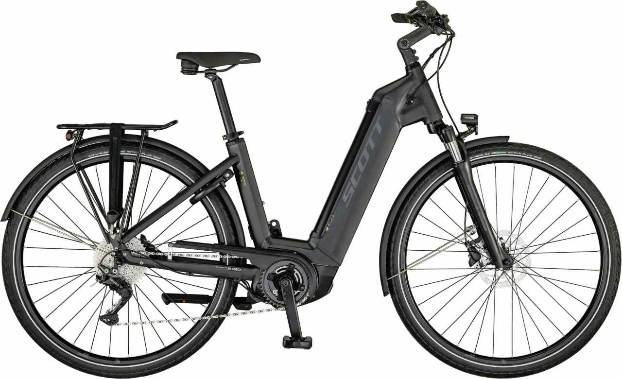Scott Sub Sport ERIDE 20 USX Dark Grey / Gold Polished / Black Touring E-Bike Easy Entry