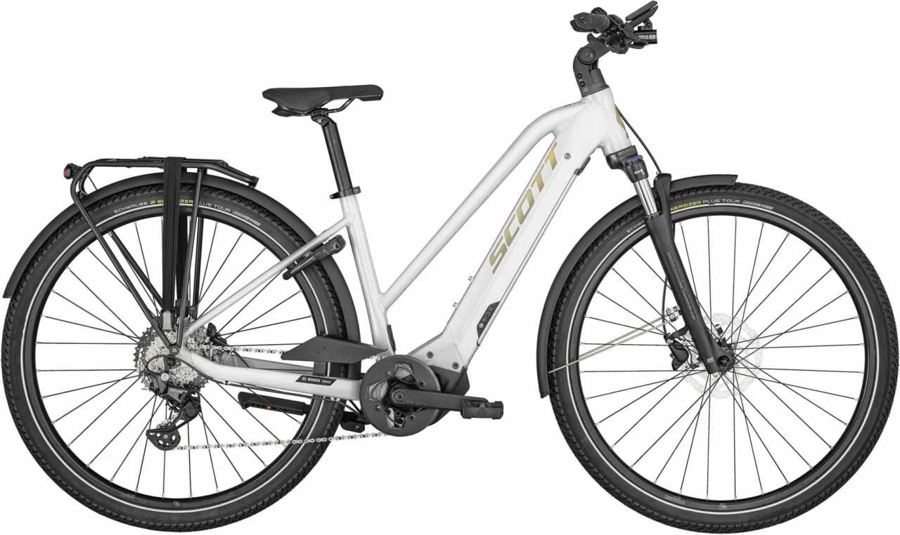 Scott Sub Sport ERIDE 20 Lady Sparkle White Touring E-Bike Women