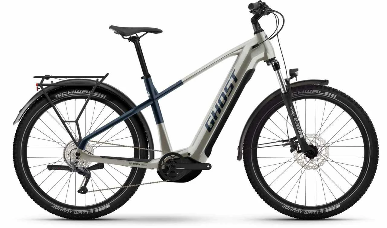 Ghost E-Teru Universal EQ Pearl Warm Grey / Pearl Dark Blue E-Bike Hardtail Mountainbike