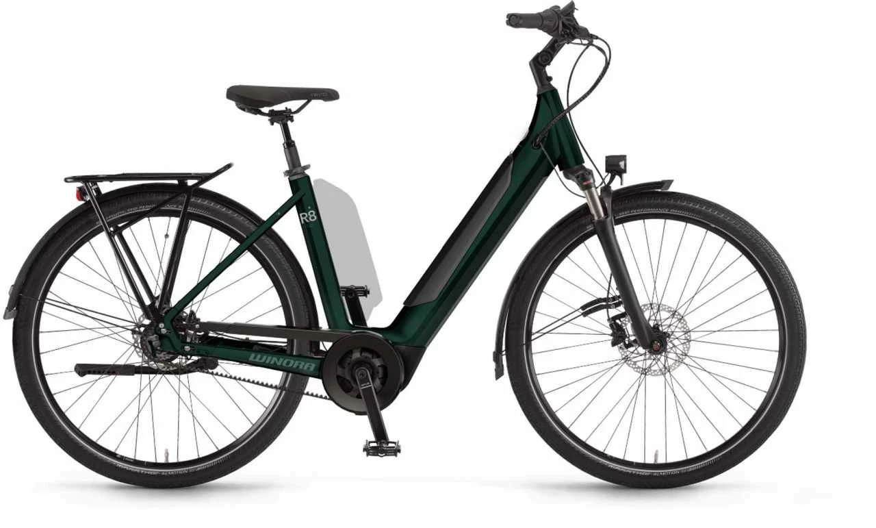 Winora Sinus R8f I625Wh Shadowgreen Touring E-Bike Easy Entry