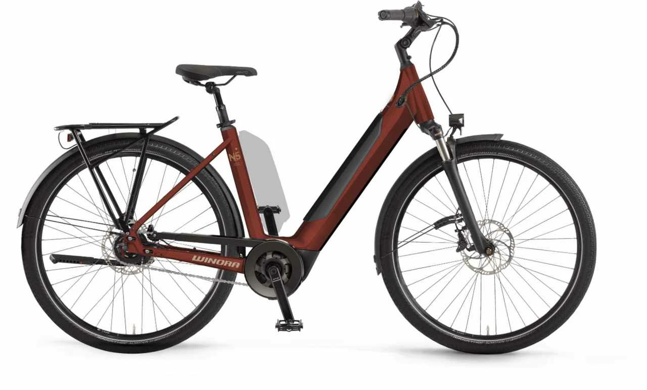 Winora Sinus N5f I625Wh Maroonred Matt Touring E-Bike Easy Entry