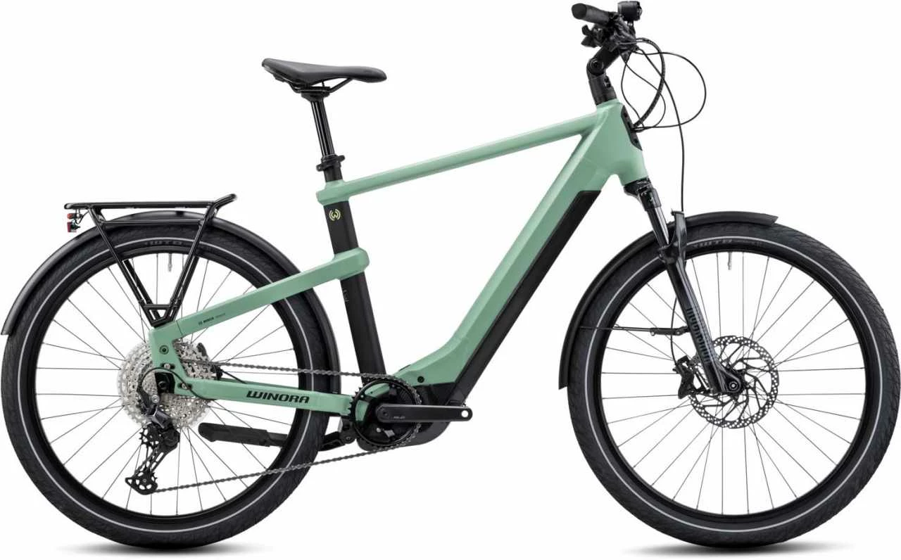 Winora Yakun 12 Defender Matt Touring E-Bike Men