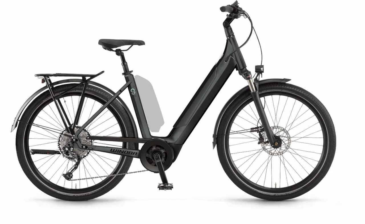 Winora Sinus 9 I625Wh Darkslategrey Matt Touring E-Bike Easy Entry