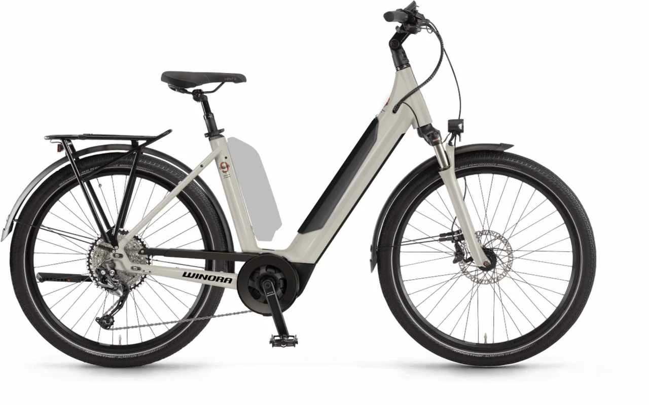 Winora Sinus 9 I625Wh Linenwhite Touring E-Bike Easy Entry
