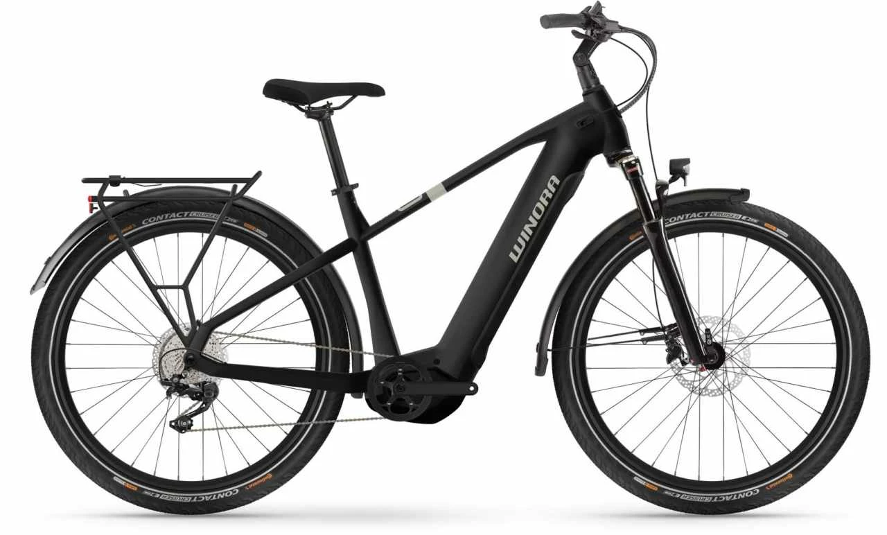 Winora Yucatan X10 Black Matte Touring E-Bike Men