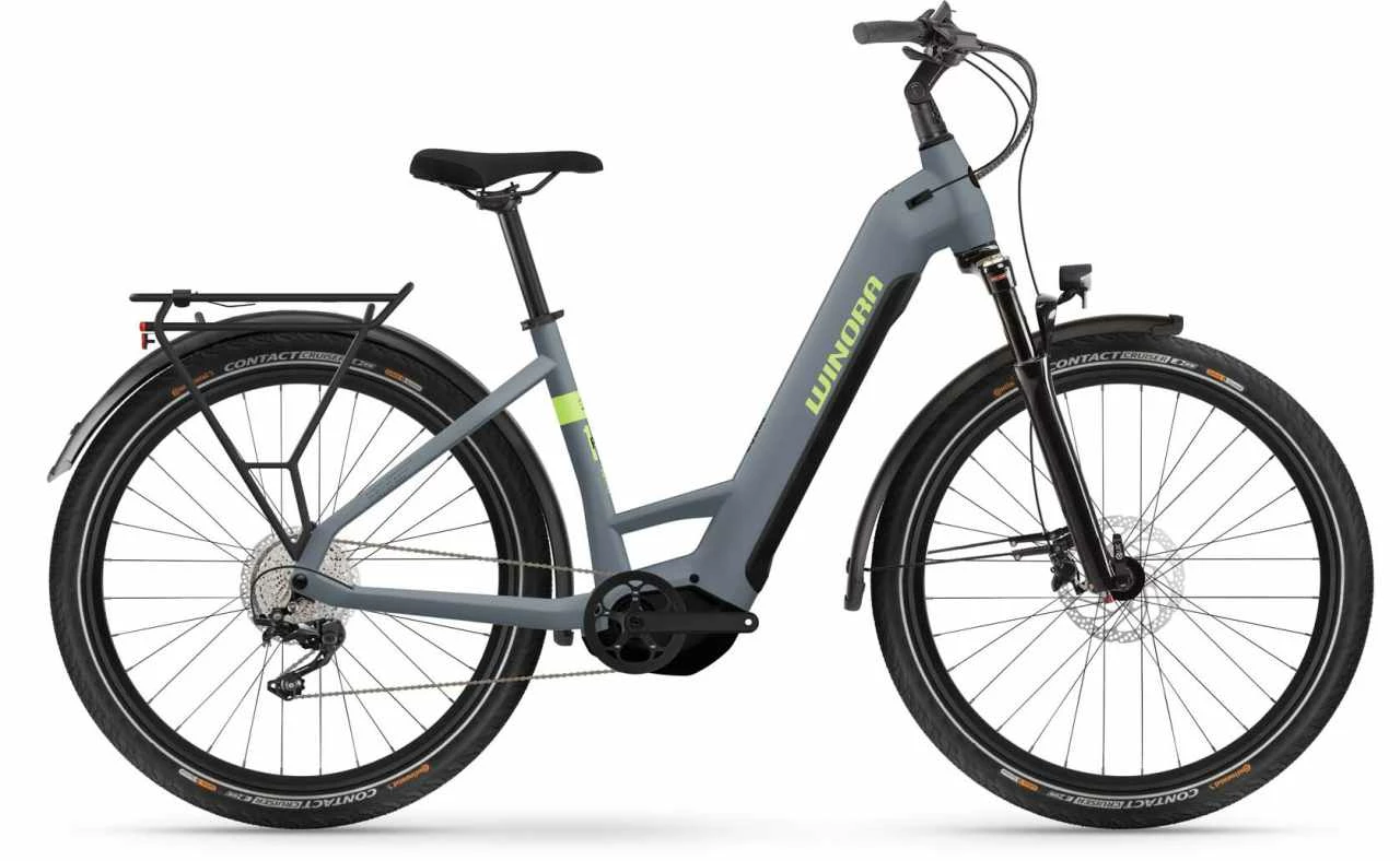 Winora Yucatan X10 Steelblue Matte Touring E-Bike Easy Entry