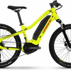 Haibike ALLTRACK Kids Gloss Lime Crystal / Red Kid E-Bike 24 Inches