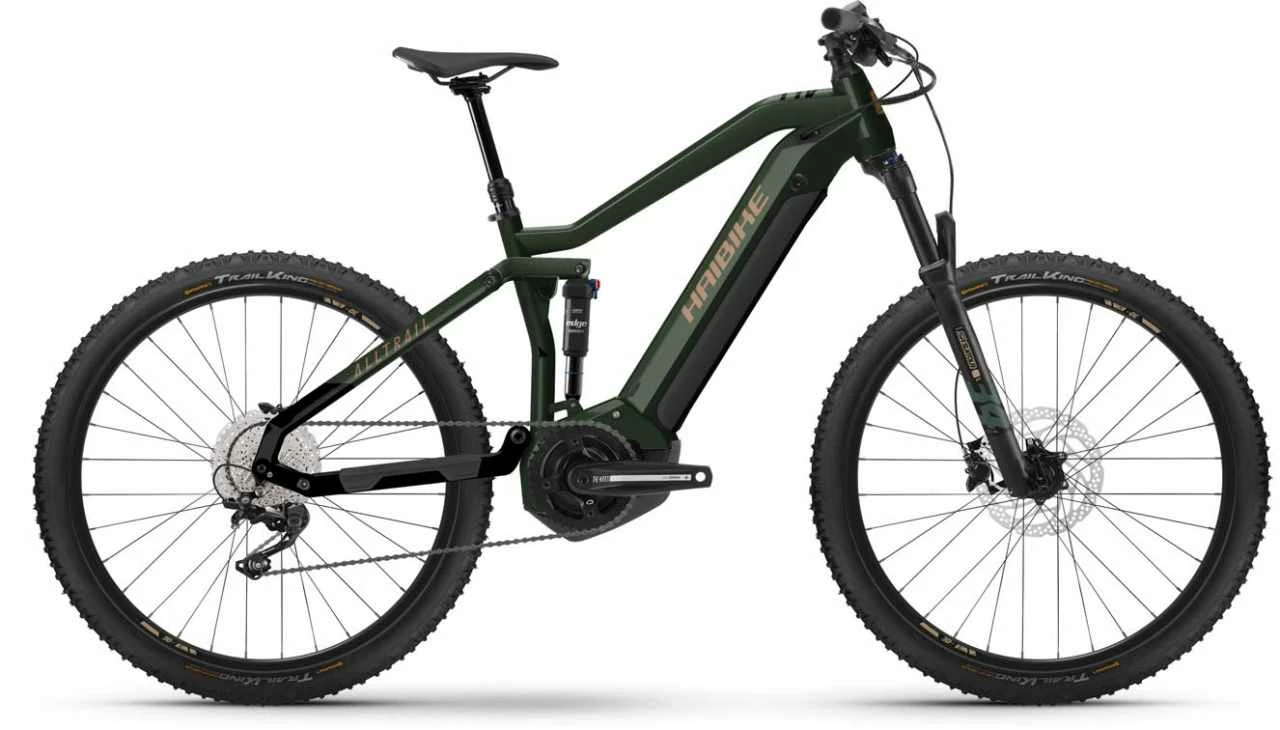 Haibike ALLTRAIL 4 29 Matte Green Metal / Gld Blk E-Bike Fully Mountainbike
