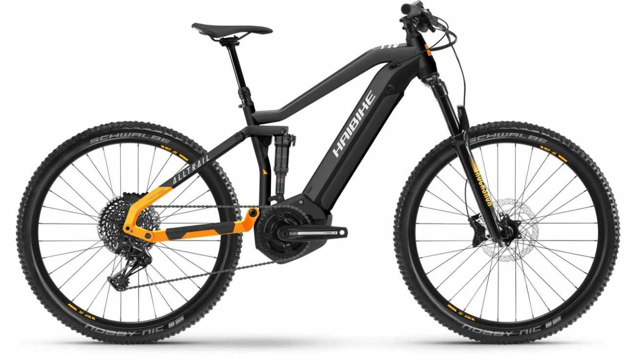 Haibike ALLTRAIL 6 29 Matte Gloss Blk Mango E-Bike Fully Mountainbike