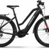 Haibike Trekking 6 Matte Blk Red Reflex Touring E-Bike Women