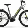 Haibike Trekking 6 Gloss Grey Neon / Ylw Touring E-Bike Easy Entry