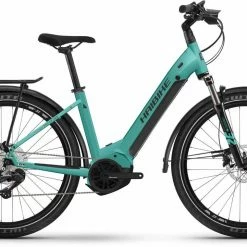 Haibike Trekking 7 Gloss Aqua Blk / Ink Touring E-Bike Easy Entry