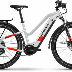Haibike Trekking 7 I630Wh Cool Grey/red Matte Touring E-Bike Women