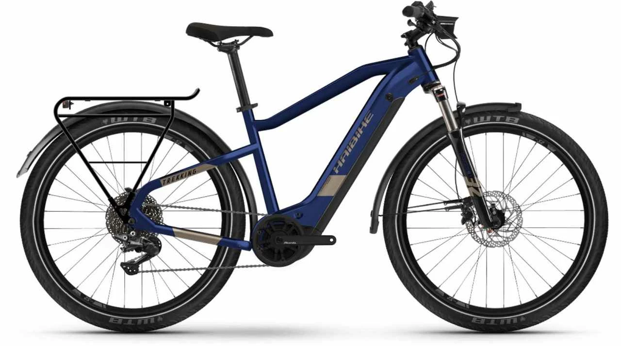 Haibike Trekking 7 I630Wh Blue/sand Touring E-Bike Men
