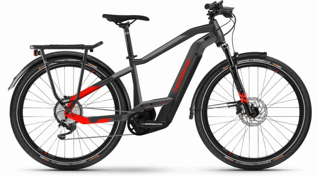 Haibike Trekking 9 I625Wh Anthracite/red Touring E-Bike Men