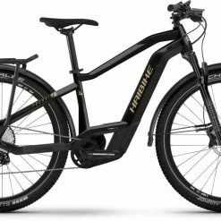 Haibike Trekking 11 Gloss Blk Metal / Tan Touring E-Bike Men