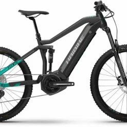 Haibike AllMtn 1 I630Wh Anthracite/turqoise E-Bike Fully Mountainbike