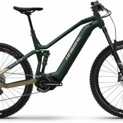 Haibike AllMtn 7 Mat Gloss Green Caramel Blk E-Bike Fully Mountainbike