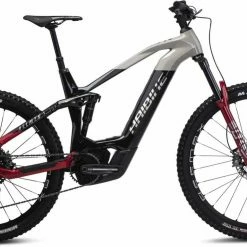 Haibike AllMtn CF SE Gloss Blk Grey Red Chrome E-Bike Fully Mountainbike