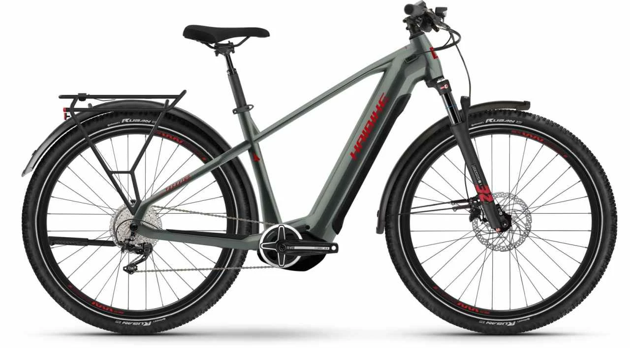 Haibike Trekking 5 Olive/red Gloss Touring E-Bike Men