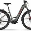 Haibike Trekking 5 Olive/red Gloss Touring E-Bike Easy Entry