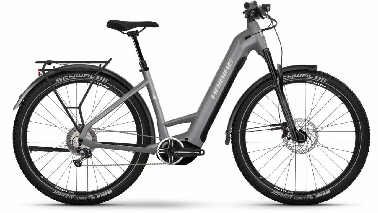 Haibike Trekking 7 Urban Grey/white Gloss Touring E-Bike Easy Entry