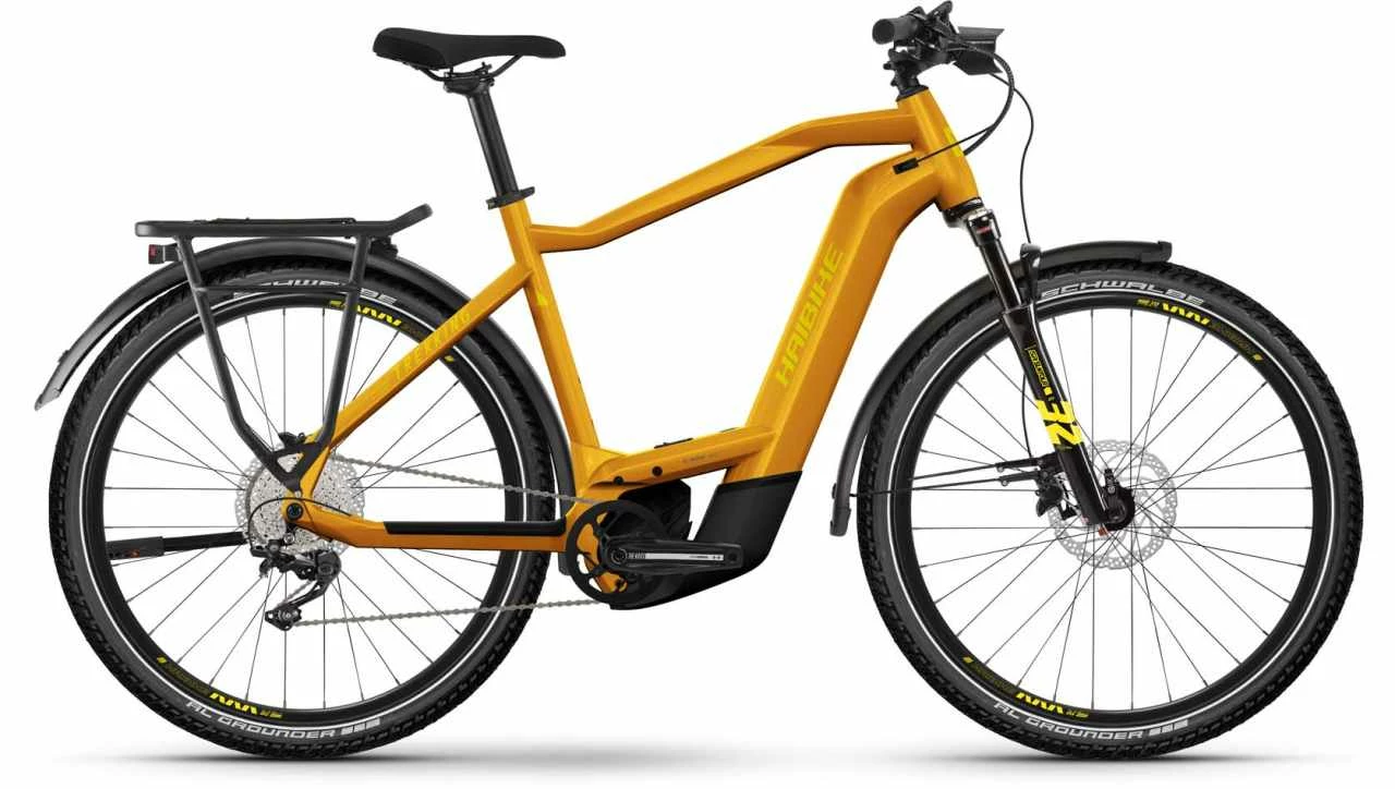 Haibike Trekking 8 Metal Lava/yellow Gloss Touring E-Bike Men