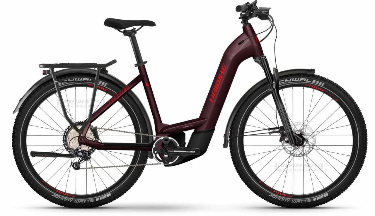 Haibike Trekking 11 Tuscan/neon Red Gloss Touring E-Bike Easy Entry