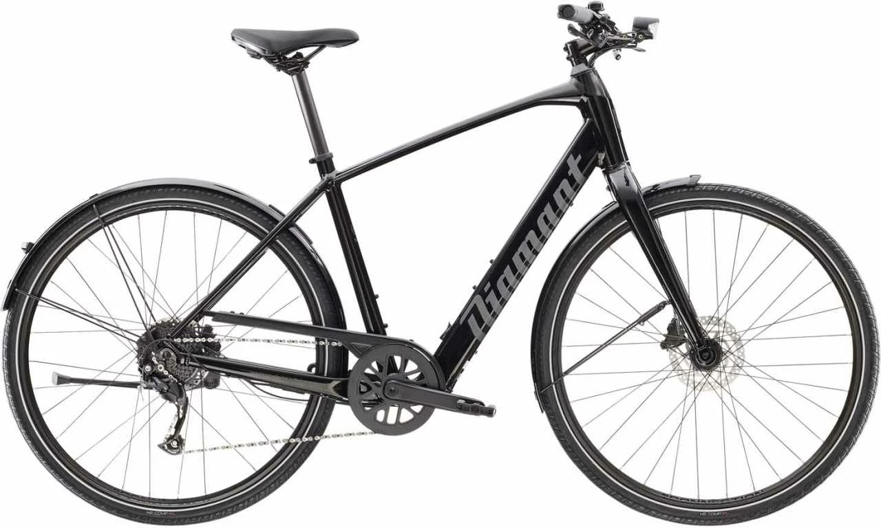 Diamant 365 (Highstep) Tiefschwarz 2023 - E-Bike Trekkingrad Herren