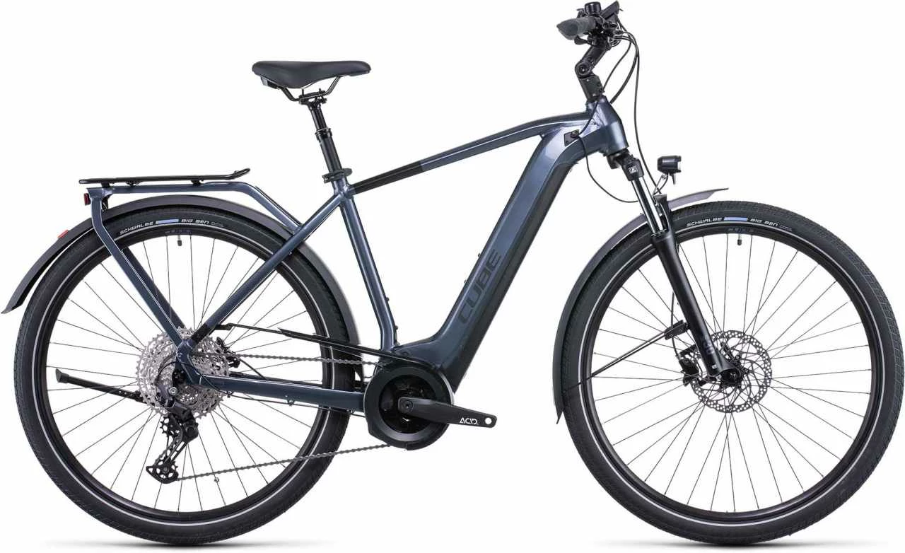 Cube Touring Hybrid Pro 625 Metallicgrey N Black Touring E-Bike Men