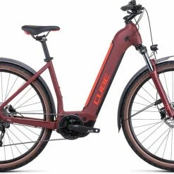 Cube Nuride Hybrid Performance 500 Allroad Darkred N Red E-Bike Hardtail Mountainbike Easy Entry