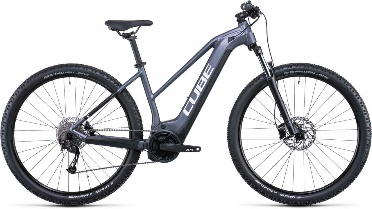 Cube Reaction Hybrid Performance 500 Metallicgrey N White Damen E-Bike Hardtail Mountainbike Women