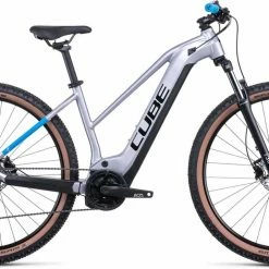 Cube Reaction Hybrid Performance 625 Polarsilver N Blue Damen E-Bike Hardtail Mountainbike Women
