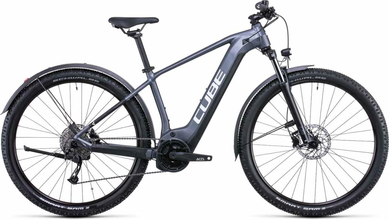 Cube Reaction Hybrid Performance 625 Allroad Metallicgrey N White E-Bike Hardtail Mountainbike