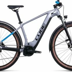 Cube Reaction Hybrid Performance 500 Allroad Polarsilver N Blue E-Bike Hardtail Mountainbike