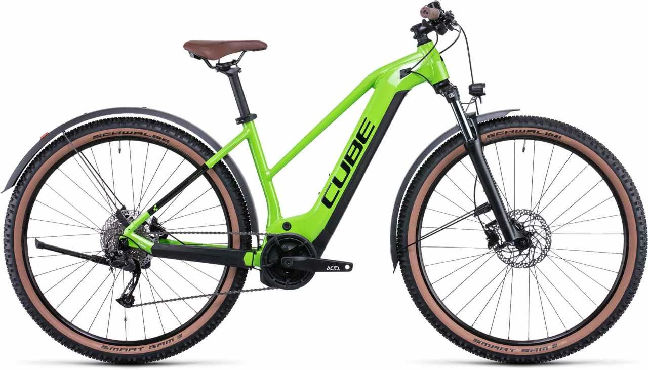 Cube Reaction Hybrid Performance 500 Allroad Shinyapple N Black Damen E-Bike Hardtail Mountainbike Women