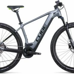 Cube Reaction Hybrid Pro 625 Flashgrey N Green E-Bike Hardtail Mountainbike