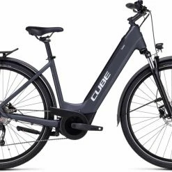 Cube Touring Hybrid ONE 625 Grey N White Touring E-Bike Easy Entry