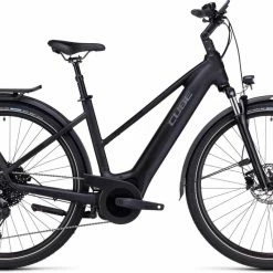 Cube Touring Hybrid Pro 625 Black N Metal Touring E-Bike Women