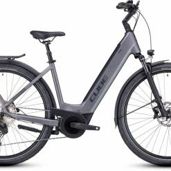 Cube Touring Hybrid EXC 625 Grey N Metal Touring E-Bike Easy Entry