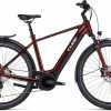 Cube Touring Hybrid EXC 625 Red N White Touring E-Bike Men