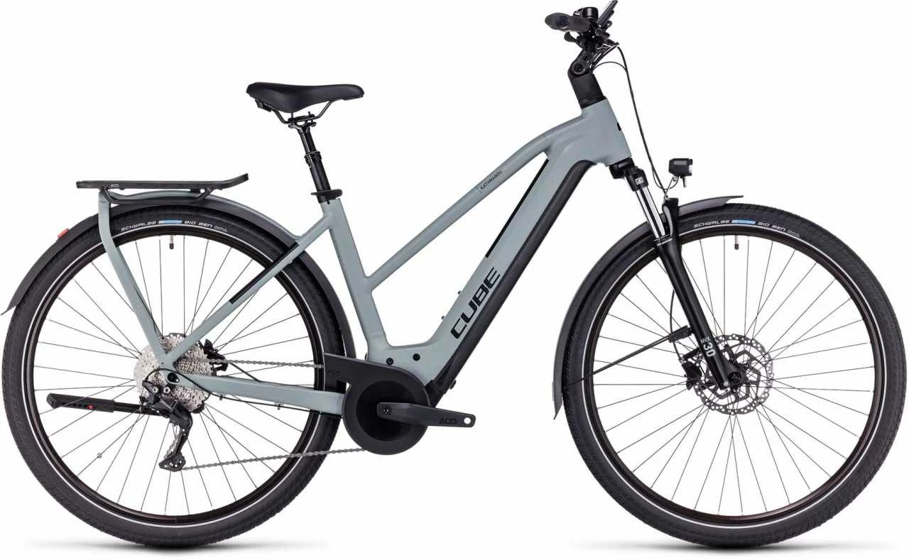 Cube Kathmandu Hybrid ONE 750 Swampgrey N Black Touring E-Bike Women