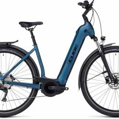 Cube Kathmandu Hybrid ONE 750 Blue N Black Touring E-Bike Easy Entry