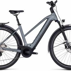 Cube Kathmandu Hybrid Pro 625 Flashgrey N Metal Touring E-Bike Women