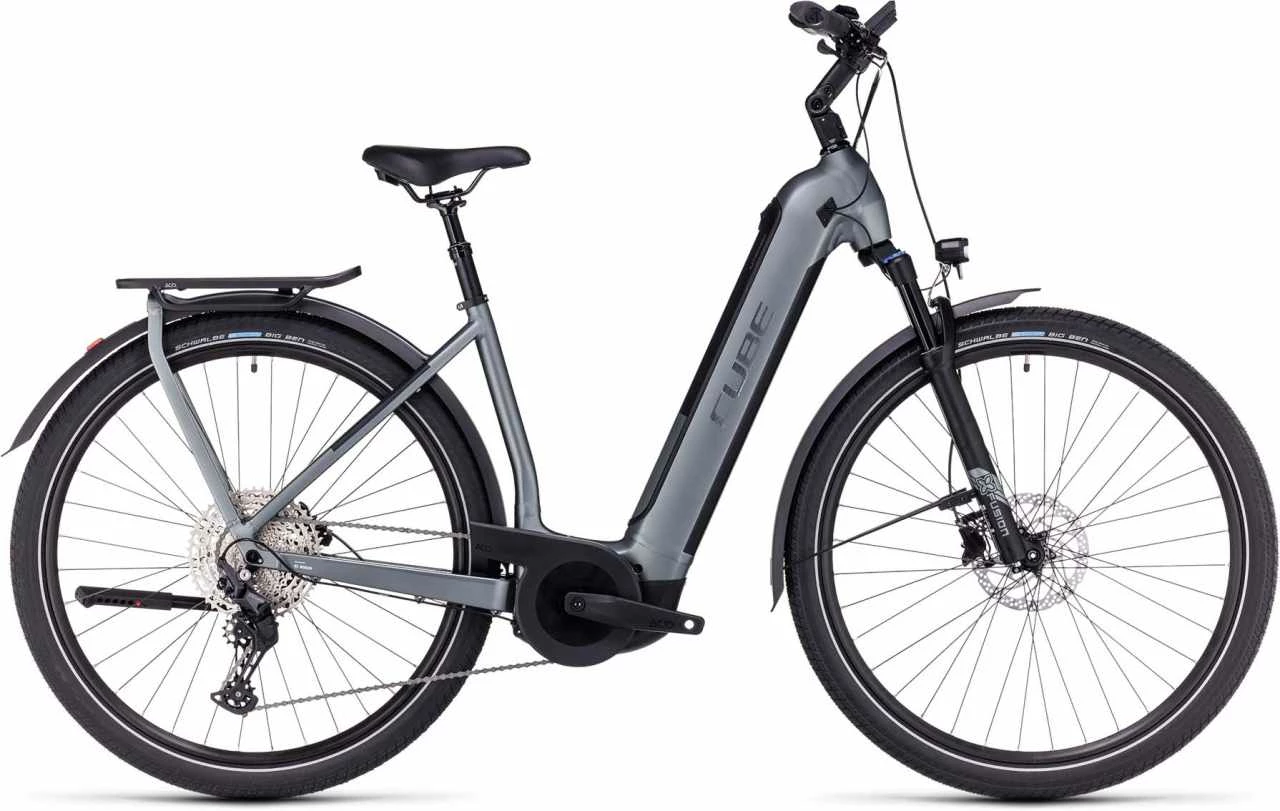 Cube Kathmandu Hybrid Pro 750 Flashgrey N Metal Touring E-Bike Easy Entry