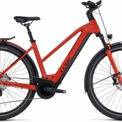 Cube Kathmandu Hybrid EXC 750 Red N Black Touring E-Bike Women