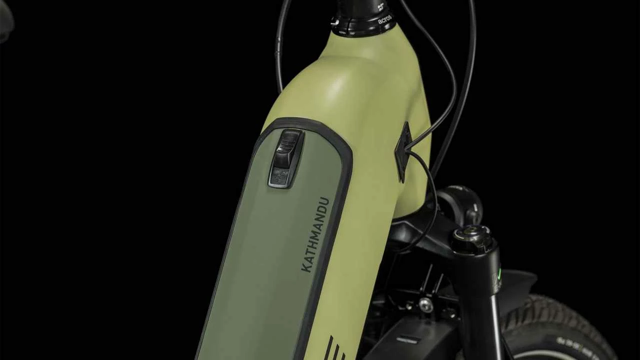 Cube Kathmandu Hybrid SLX 750 Green N Olive Touring E-Bike Easy Entry - Image 2