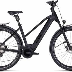 Cube Kathmandu Hybrid SLT 750 Black N Metal Touring E-Bike Women